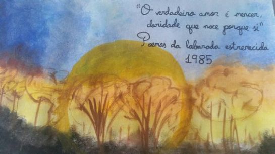 Amencer, acuarela por Ana B. , 3º ESO C